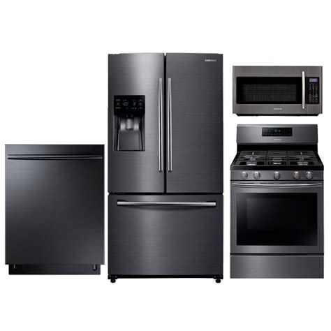 Best kitchen appliance packages, reviews in reasonable prices. Samsung Gas Kitchen Appliance Package with Gas Range ...