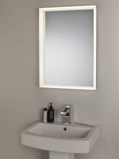 John Lewis And Partners Led Prism Illuminated Bathroom Mirror At John