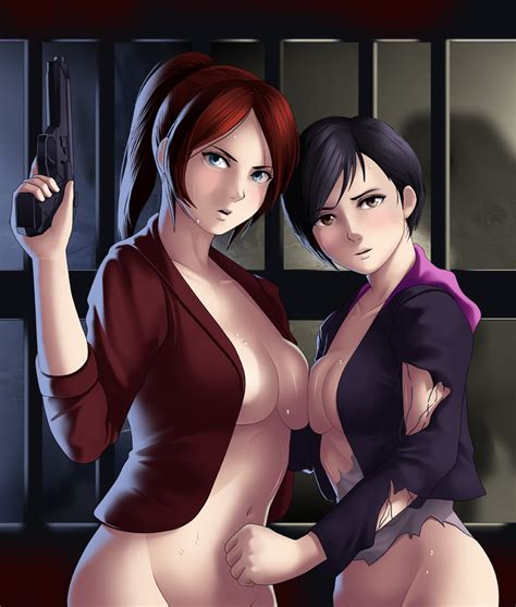 Claire Redfield And Moira Burton Resident Evil And 1 More Drawn By