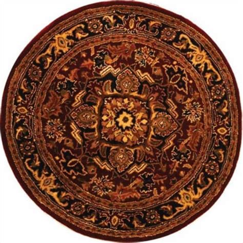Safavieh Cl763b 8r 8 Ft X 8 Ft Round Traditional Classic Red And