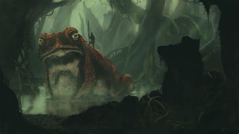 Giant Frog Creature Concept Art Fantasy Beasts Fantasy Art