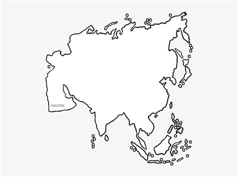 Asia Map Asia Continent In White Transparent PNG 542x576 Free