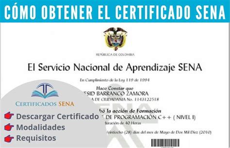 Certificado Sena ️ 2024