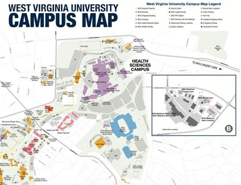 Wvu Campus Map