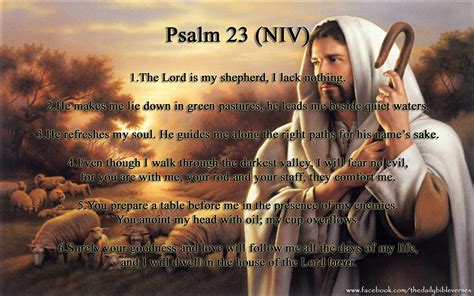 Daily Bible Verses Psalm 23