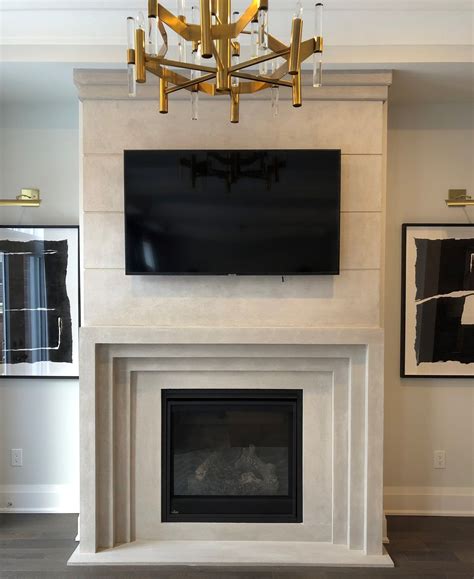 Amalfi Cast Stone Fireplace Mantel Surround Modern Luxury Etsy Artofit
