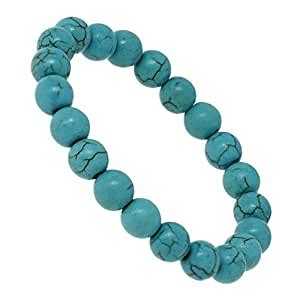 Buy Elastic Stretch Bracelet Turquoise Jewellery Indian Gemstone Bead