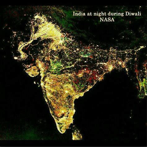 Awesum View Of India From Space Hindu Festival Of Lights Festival