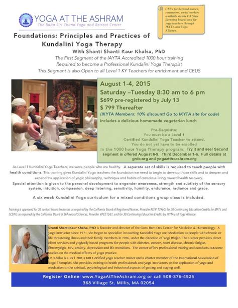 Foundations Principles And Practices Of Kundalini Yoga · Pdf