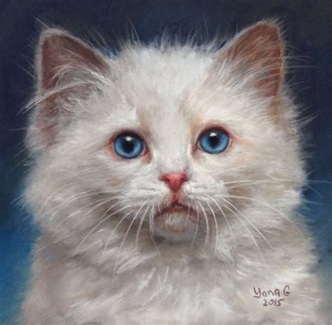 Custom Pet Portrait By Yana Golikova Pastel Cat Portrait Cat Art