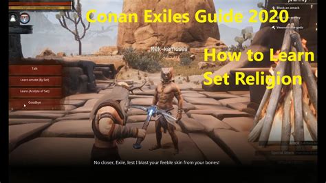 How To Learn Set Religion Conan Exiles Guide 2020 Set Religion