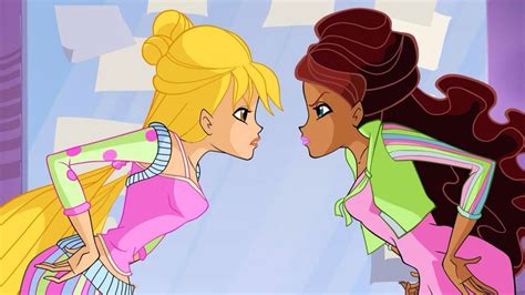 Stella And Aisha Fighting Winx Club Girl Drawing Sketches Animated