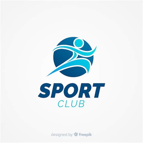 Plantilla Moderna De Logo De Deporte Con Diseño Plano Vector Gratis