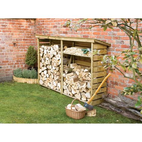 Rowlinsons Large Wooden Log Store What Shed