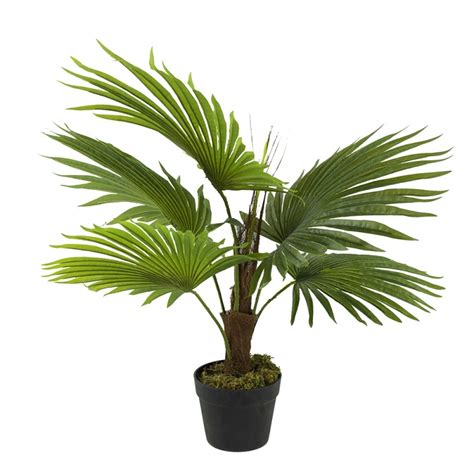 Faux Fan Palm Tree