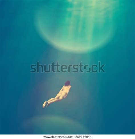 Fantasy Naked Female Diver Deep Under Stock Photo Shutterstock