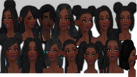 Glorianasims4 Afro Non Alpha Sims 4 Afro Hair Sims Hair Afro