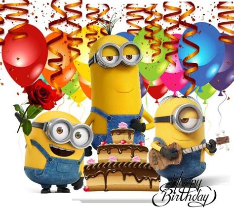 Happy Birthday With Minions Happy Birthday Pictures Images Pics