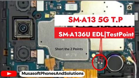 Samsung Galaxy A13 A135f Isp Emmc Pinout Test Point