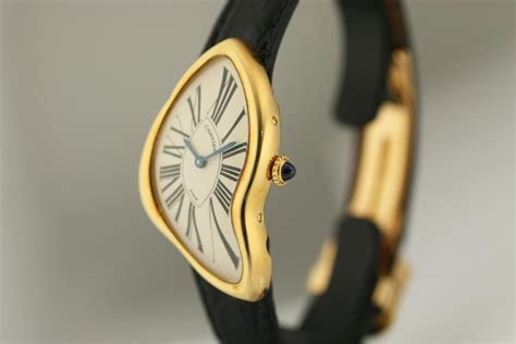 1991 Cartier Paris Crash Watch For Sale - Unisex Vintage Time only