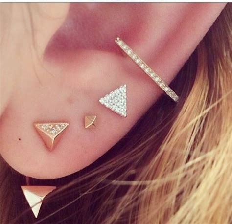 Boucles Triangle Snup Piercing Cute Jewelry Body Jewelry My