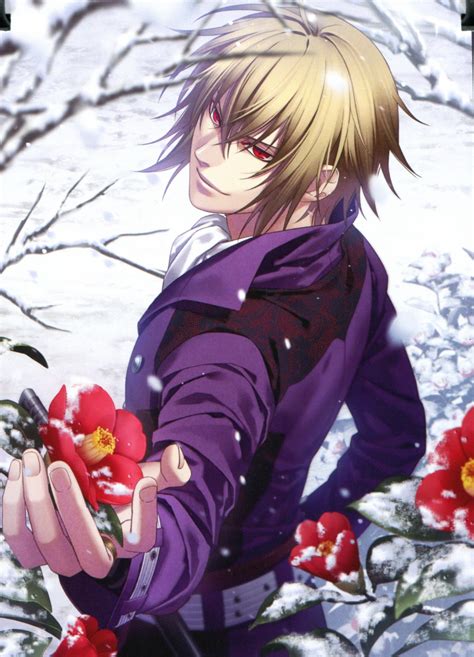 Anime Guy With Flowers Image About Anime In Colorâ š By Yours On We