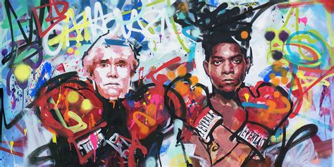 Andy Warhol And Jean Michel Basquiat Painting By Richard Day Pixels