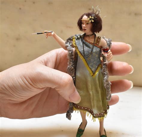 Ooak Art Doll Scale Miniature Sculpture Miniature Etsy