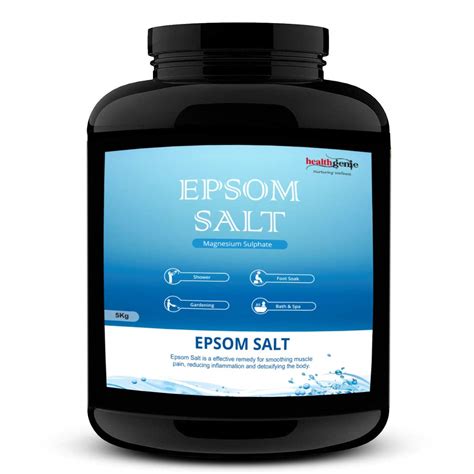 Healthgenie 100 Ip Grade Quality 5kg Epsom Salt Magnesium Sulphate