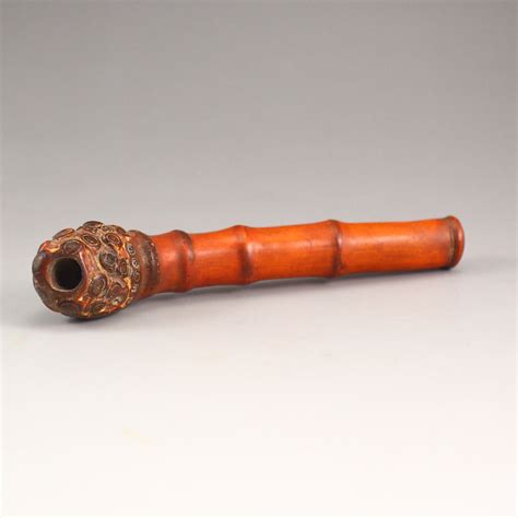 Vintage Chinese Bamboo Tobacco Pipe
