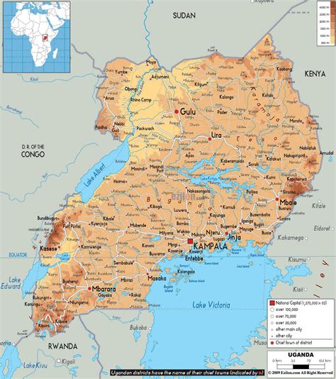 Large Size Political Map Of Uganda Worldometer Vrogue Co