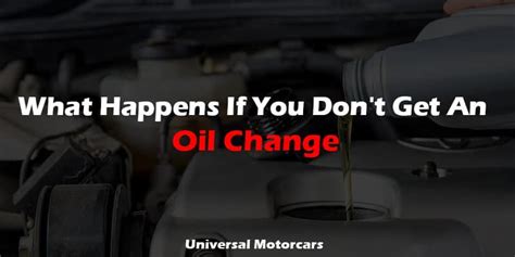 What happens if you don't get an oil change BMW?