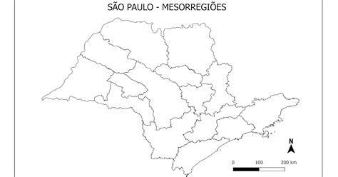 MAPAS MESORREGIÕES DE SÃO PAULO Suporte Geográfico