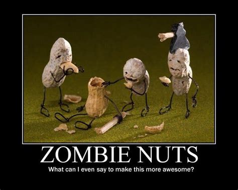 Mmmm Nuts Zombie Humor Zombie Zombie Apocolypse
