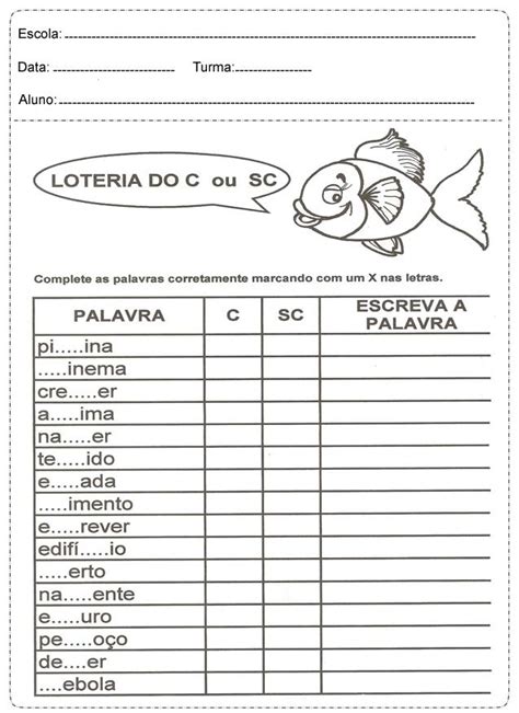 Atividades De Português 4° Ano Para Imprimir — SÓ Escola