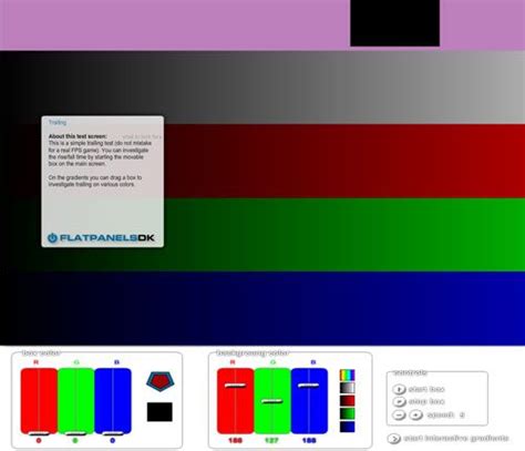 Monitor Color Test Screen