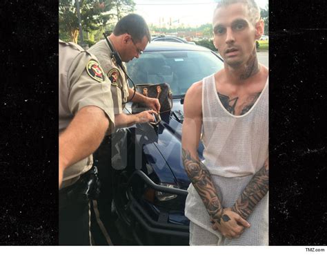 Aaron Carters Dui Refusal Arrest Photos He Threatens To Sue Cops