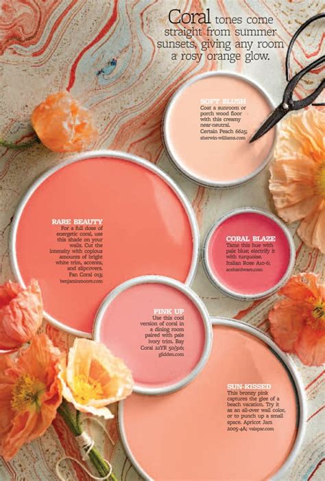 If you are looking for colour schemes with particular color codes, simply enter those. Coral Tones Paint Palette - Interiors By Color