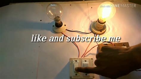 How To Make Two Bulbs And Two Switches Connection Youtube