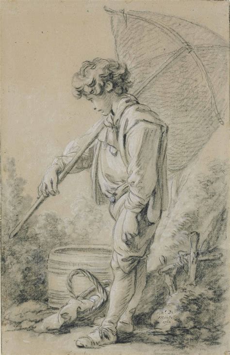 François Boucher Paris 1703 1770 A boy holding a net Christie s
