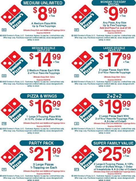 Dominos Pizza Specials 2024 Printable Orly Lillis