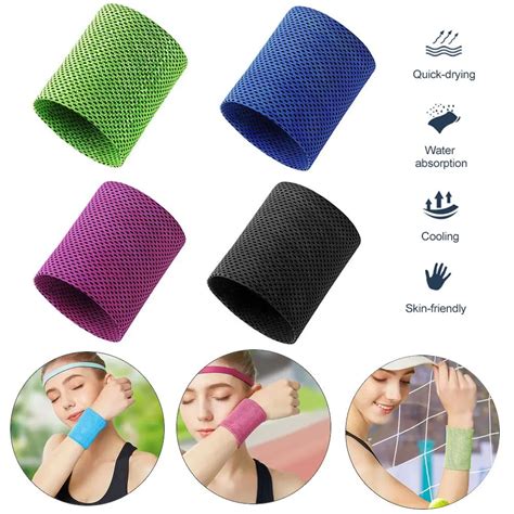 1pcs Ice Cooling Wrist Brace Support Breathable Tennis Wristband Wrap