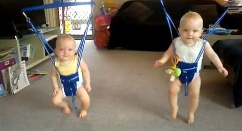 Twins Bouncing To Johnny Cash Video
