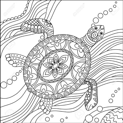 Coloring Pages Printable Turtles Adult Coloring Pages Turtle