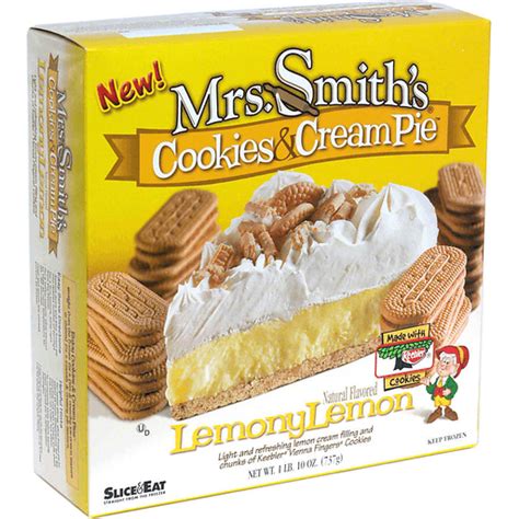 Mrs Smiths Cookies And Cream Pie Lemony Lemon Frozen Foods Superlo Foods