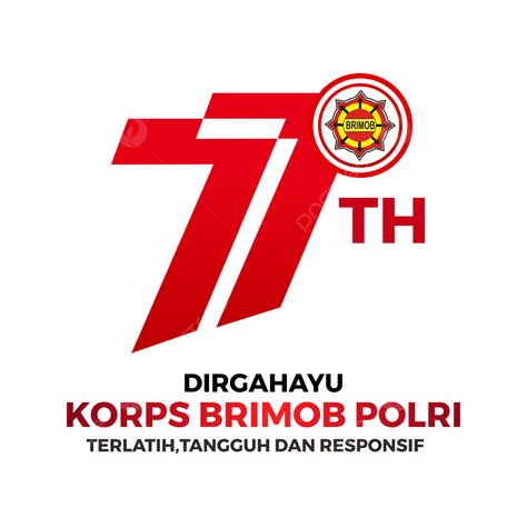 Logo Resmi Hut Brimob Ke 77 Tahun 2022 Logo Capanna Brimob 2022 Logo
