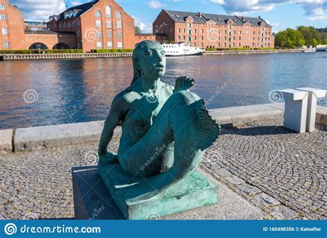 Mermaid Statue In Copenhagen Denmark Editorial Photo Image Of