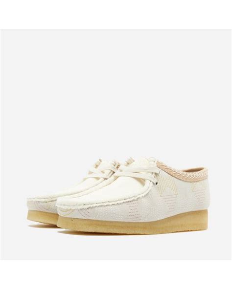 Clarks Wallabee Off White Hairy Lyst