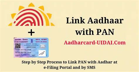 How To Link Aadhaar With Pan Card Online Step By Step Aadhar Card Uidai