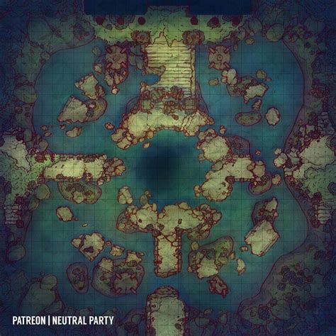 Jungle Ruins Battlemaps Dungeon Maps Fantasy World Map Fantasy Map